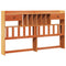 vidaXL Bookcase Bed without Mattress Wax Brown 180x200 cm Super King Solid Wood Pine