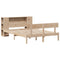 vidaXL Bookcase Bed without Mattress 120x190 cm Small Double Solid Wood Pine