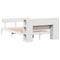 vidaXL Bookcase Bed without Mattress White 135x190 cm Solid Wood Pine