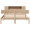 vidaXL Bookcase Bed without Mattress 140x190 cm Solid Wood Pine