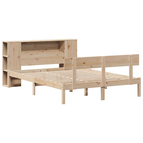 vidaXL Bookcase Bed without Mattress 120x200 cm Solid Wood Pine