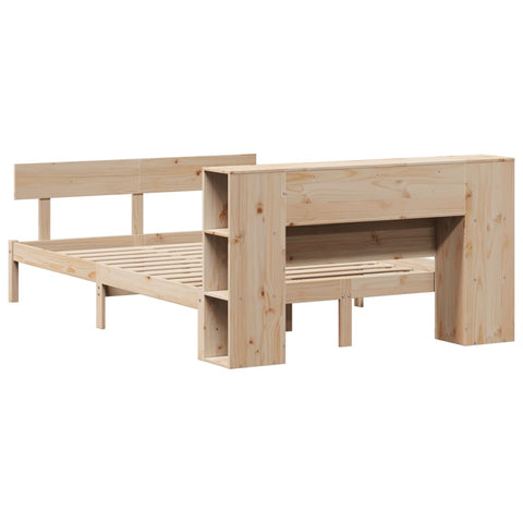 vidaXL Bookcase Bed without Mattress 120x200 cm Solid Wood Pine