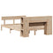 vidaXL Bookcase Bed without Mattress 120x200 cm Solid Wood Pine