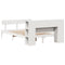vidaXL Bookcase Bed without Mattress White 150x200 cm King Size Solid Wood Pine
