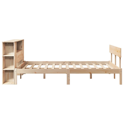 vidaXL Bookcase Bed without Mattress 160x200 cm Solid Wood Pine