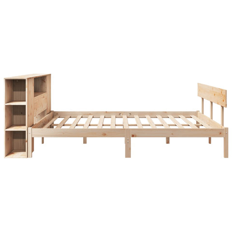 vidaXL Bookcase Bed without Mattress 180x200 cm Super King Solid Wood Pine