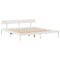vidaXL Bookcase Bed without Mattress White 180x200 cm Super King Solid Wood Pine