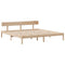 vidaXL Bookcase Bed without Mattress 200x200 cm Solid Wood Pine