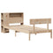 vidaXL Bookcase Bed without Mattress 90x200 cm Solid Wood Pine