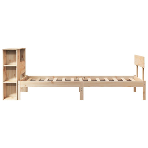 vidaXL Bookcase Bed without Mattress 90x200 cm Solid Wood Pine
