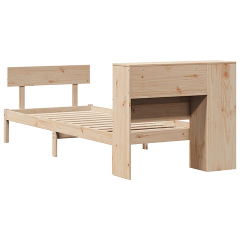 vidaXL Bookcase Bed without Mattress 90x200 cm Solid Wood Pine