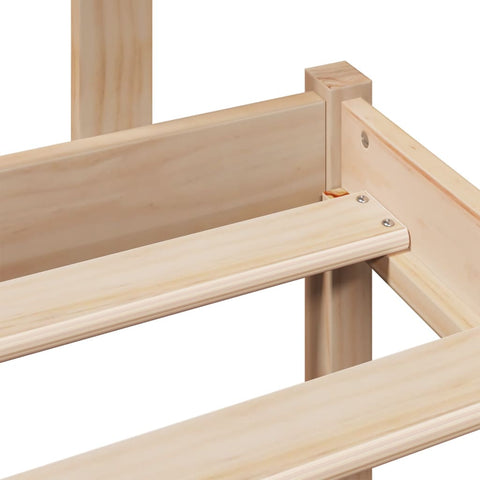 vidaXL Bookcase Bed without Mattress 90x200 cm Solid Wood Pine