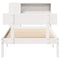 vidaXL Bookcase Bed without Mattress White 90x200 cm Solid Wood Pine
