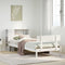 vidaXL Bookcase Bed without Mattress White 90x200 cm Solid Wood Pine