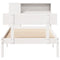 vidaXL Bookcase Bed without Mattress White 100x200 cm Solid Wood Pine