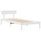 vidaXL Bookcase Bed without Mattress White 90x190 cm Single Solid Wood Pine