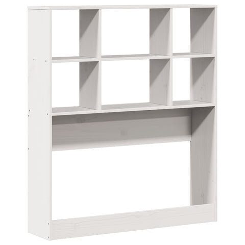 vidaXL Bookcase Bed without Mattress White 90x190 cm Single Solid Wood Pine