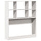 vidaXL Bookcase Bed without Mattress White 90x190 cm Single Solid Wood Pine