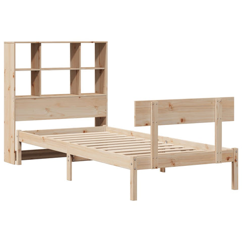 vidaXL Bookcase Bed without Mattress 90x200 cm Solid Wood Pine