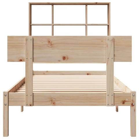 vidaXL Bookcase Bed without Mattress 90x200 cm Solid Wood Pine