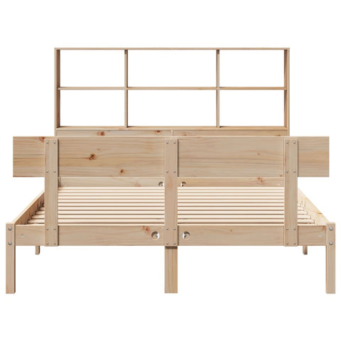 vidaXL Bookcase Bed without Mattress 140x200 cm Solid Wood Pine