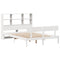 vidaXL Bookcase Bed without Mattress White 140x200 cm Solid Wood Pine