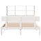 vidaXL Bookcase Bed without Mattress White 140x200 cm Solid Wood Pine
