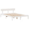 vidaXL Bookcase Bed without Mattress White 140x200 cm Solid Wood Pine