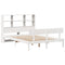 vidaXL Bookcase Bed without Mattress White 160x200 cm Solid Wood Pine