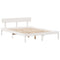 vidaXL Bookcase Bed without Mattress White 160x200 cm Solid Wood Pine