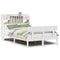 vidaXL Bookcase Bed without Mattress White 135x190 cm Double Solid Wood Pine