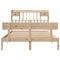 vidaXL Bookcase Bed without Mattress 140x190 cm Solid Wood Pine