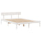 vidaXL Bookcase Bed without Mattress White 140x190 cm Solid Wood Pine