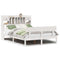 vidaXL Bookcase Bed without Mattress White 140x200 cm Solid Wood Pine