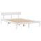 vidaXL Bookcase Bed without Mattress White 140x200 cm Solid Wood Pine
