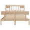 vidaXL Bookcase Bed without Mattress 160x200 cm Solid Wood Pine