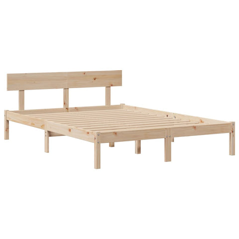 vidaXL Bookcase Bed without Mattress 160x200 cm Solid Wood Pine