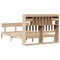 vidaXL Bookcase Bed without Mattress 160x200 cm Solid Wood Pine