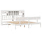 vidaXL Bookcase Bed without Mattress White 180x200 cm Super King Solid Wood Pine
