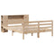 vidaXL Bookcase Bed without Mattress 120x190 cm Small Double Solid Wood Pine