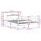 vidaXL Bookcase Bed without Mattress 120x190 cm Small Double Solid Wood Pine