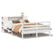 vidaXL Bookcase Bed without Mattress White 120x190 cm Small Double Solid Wood Pine