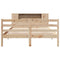 vidaXL Bookcase Bed without Mattress 135x190 cm Double Solid Wood Pine