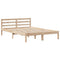 vidaXL Bookcase Bed without Mattress 135x190 cm Double Solid Wood Pine