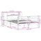 vidaXL Bookcase Bed without Mattress 135x190 cm Double Solid Wood Pine
