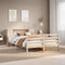 vidaXL Bookcase Bed without Mattress 135x190 cm Double Solid Wood Pine