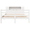 vidaXL Bookcase Bed without Mattress White 140x190 cm Solid Wood Pine