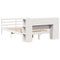 vidaXL Bookcase Bed without Mattress White 140x190 cm Solid Wood Pine