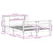 vidaXL Bookcase Bed without Mattress White 140x190 cm Solid Wood Pine