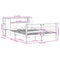 vidaXL Bookcase Bed without Mattress 120x200 cm Solid Wood Pine